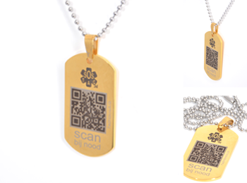 sos dogtag goud groot (113a)